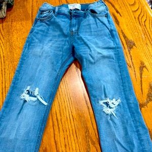 Boys Abercrombie ripped skinny jeans EUC